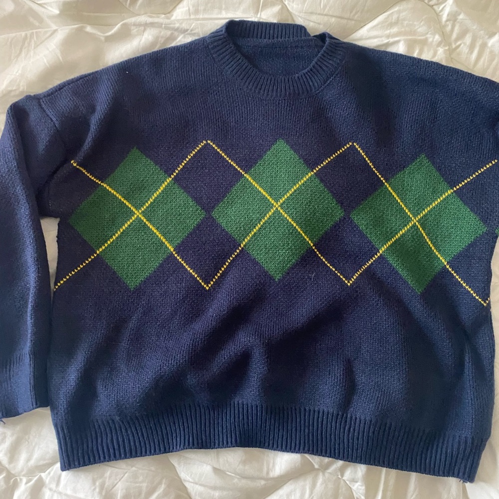 Plaid Pattern Sweater